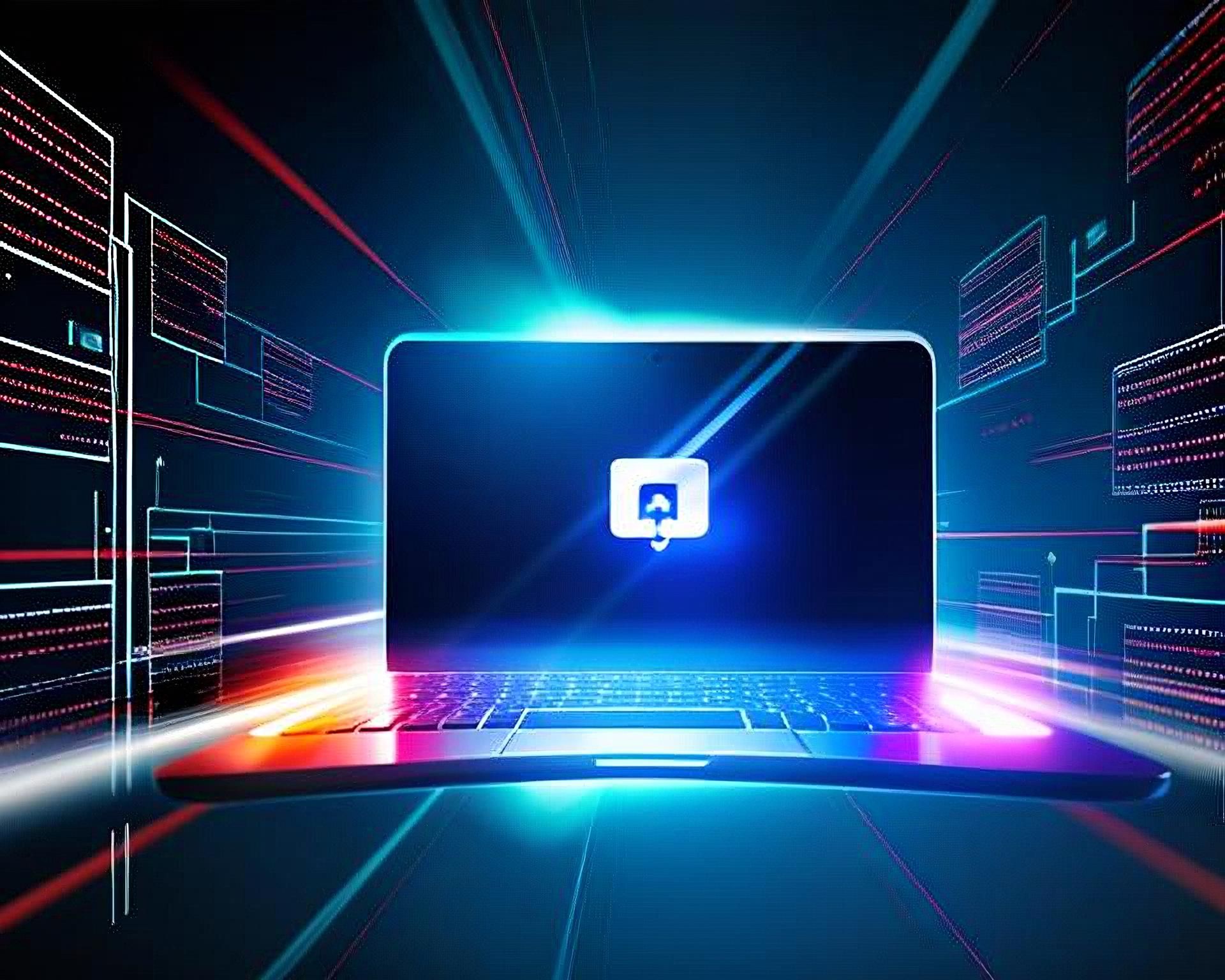 cyber attacks, elderly on laptop